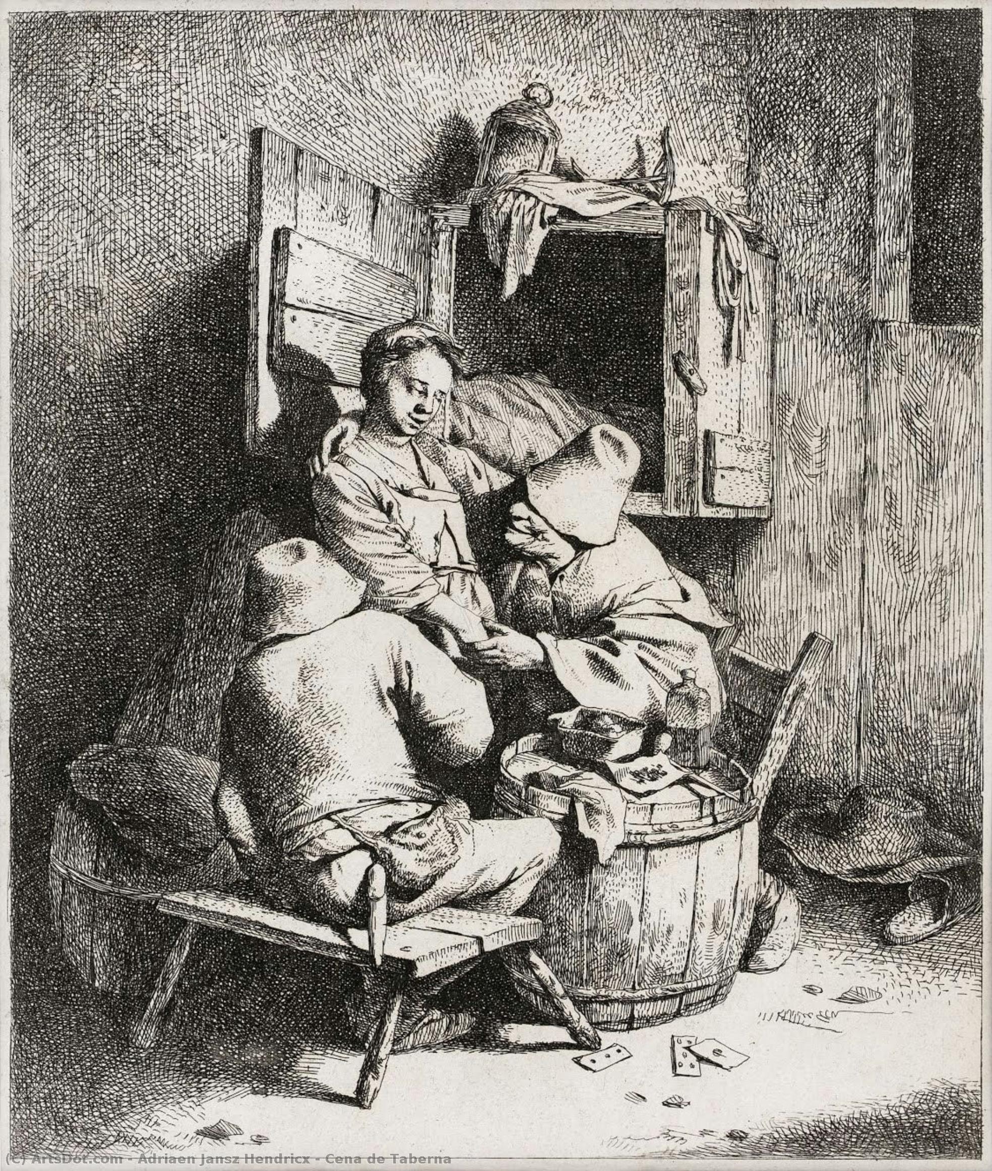 Cena De Taberna — Adriaen Van Ostade