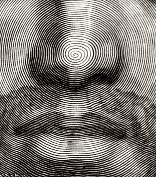 Face Of Christ (detail) — Claude Mellan
