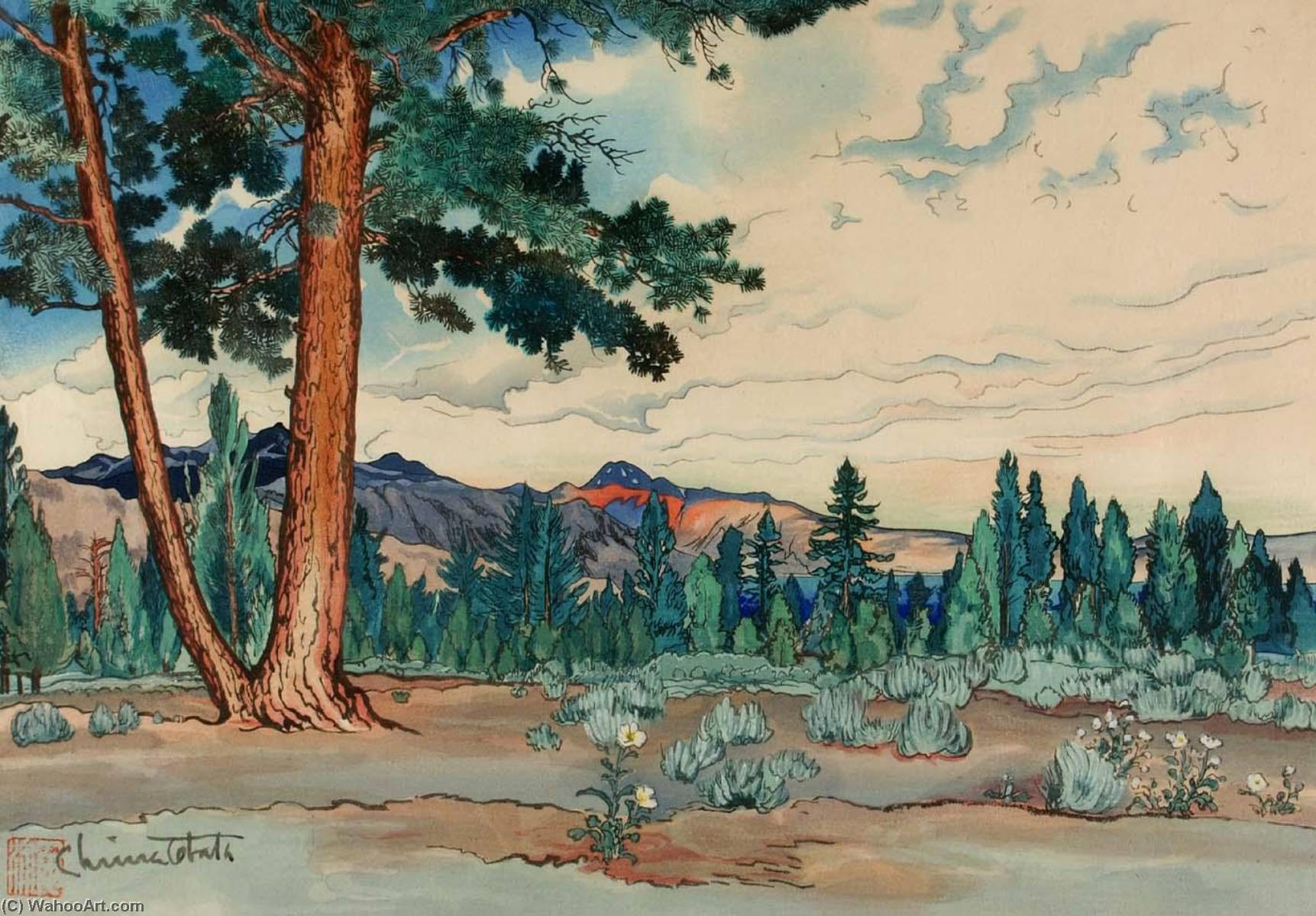 Morning At Mono Lake — Chiura Obata