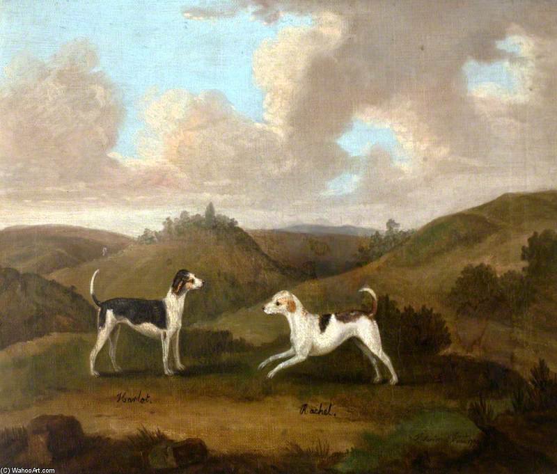 'harlot' And 'rachel', A Pair Of Hounds — Francis Sartorius Ii (john Francis Sartorius)