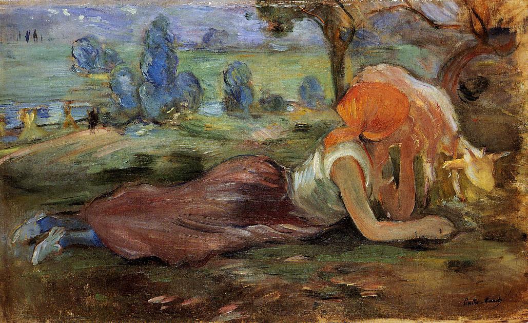 Shepherdess Resting — Berthe Morisot