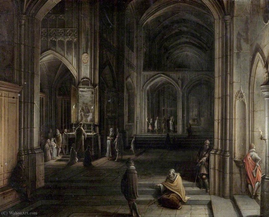 Interior Of A Church — Hendrick Van The Younger Steenwyck