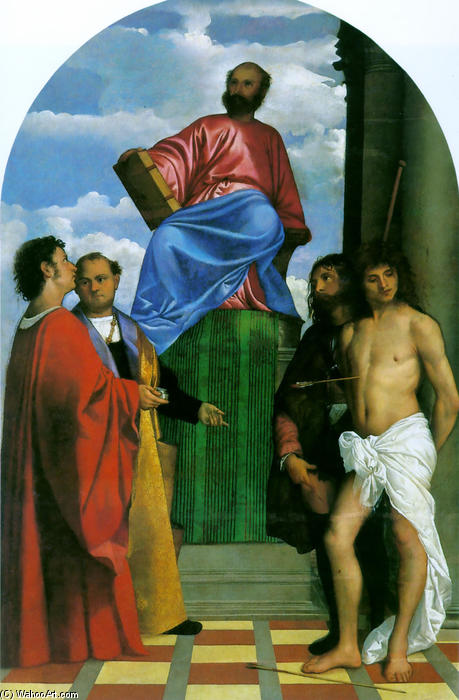 Saint Mark Enthroned — Тициан