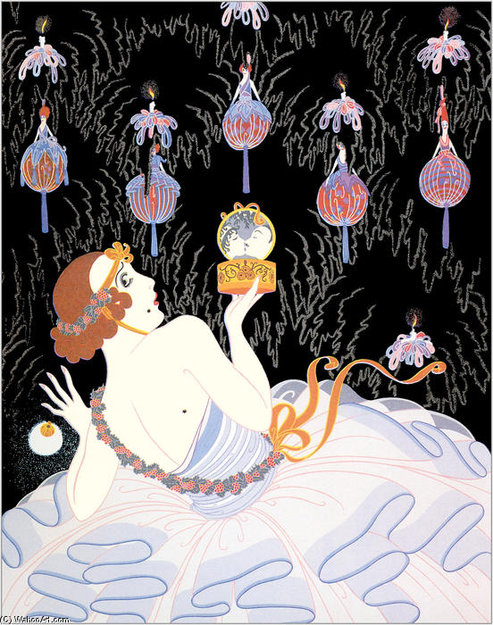 Stolen Kisses — Erté