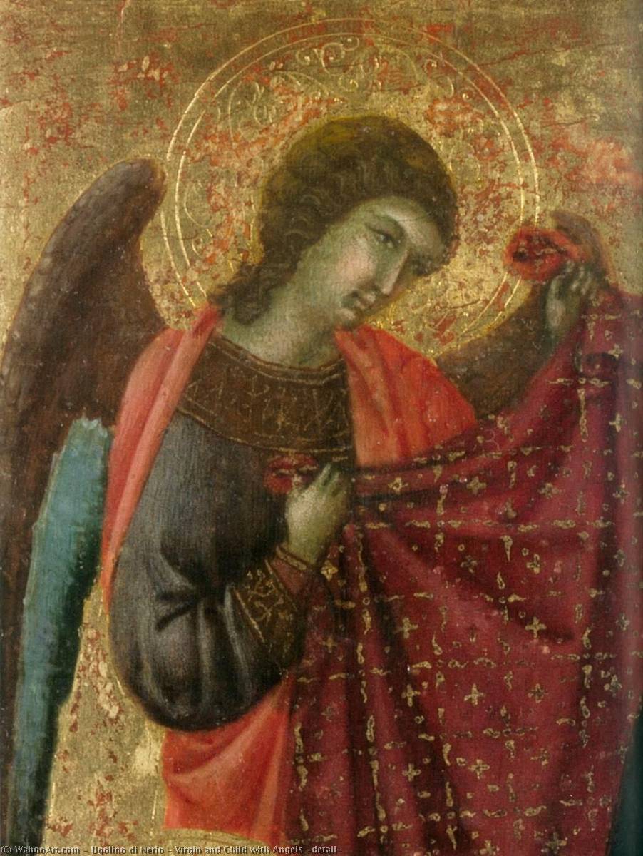 Virgin And Child With Angels (detail) — Ugolino Di Nerio