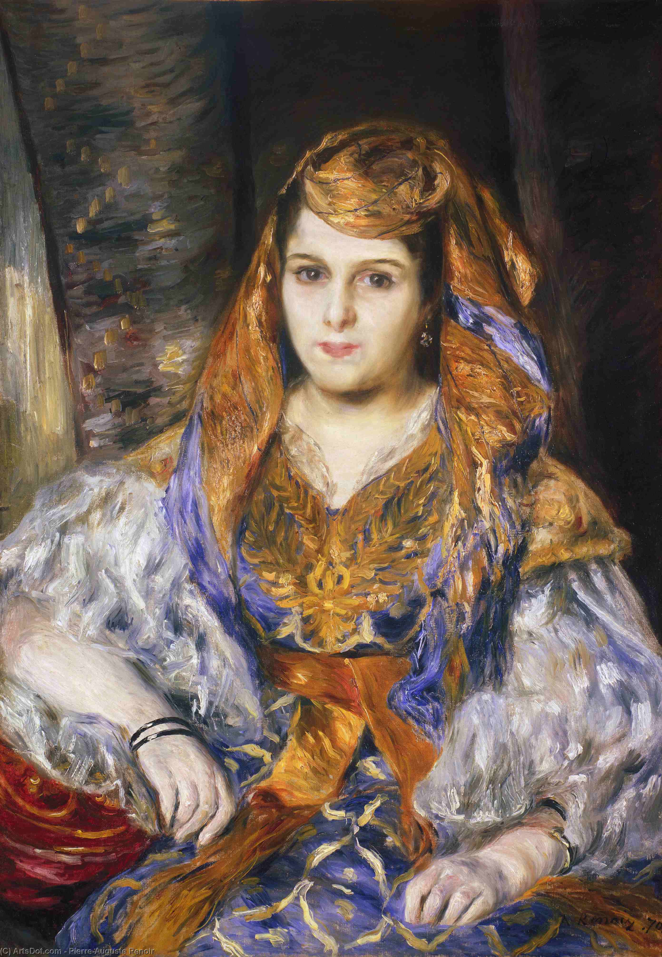 Madame Stora In Algerian Dress — Pierre-auguste Renoir