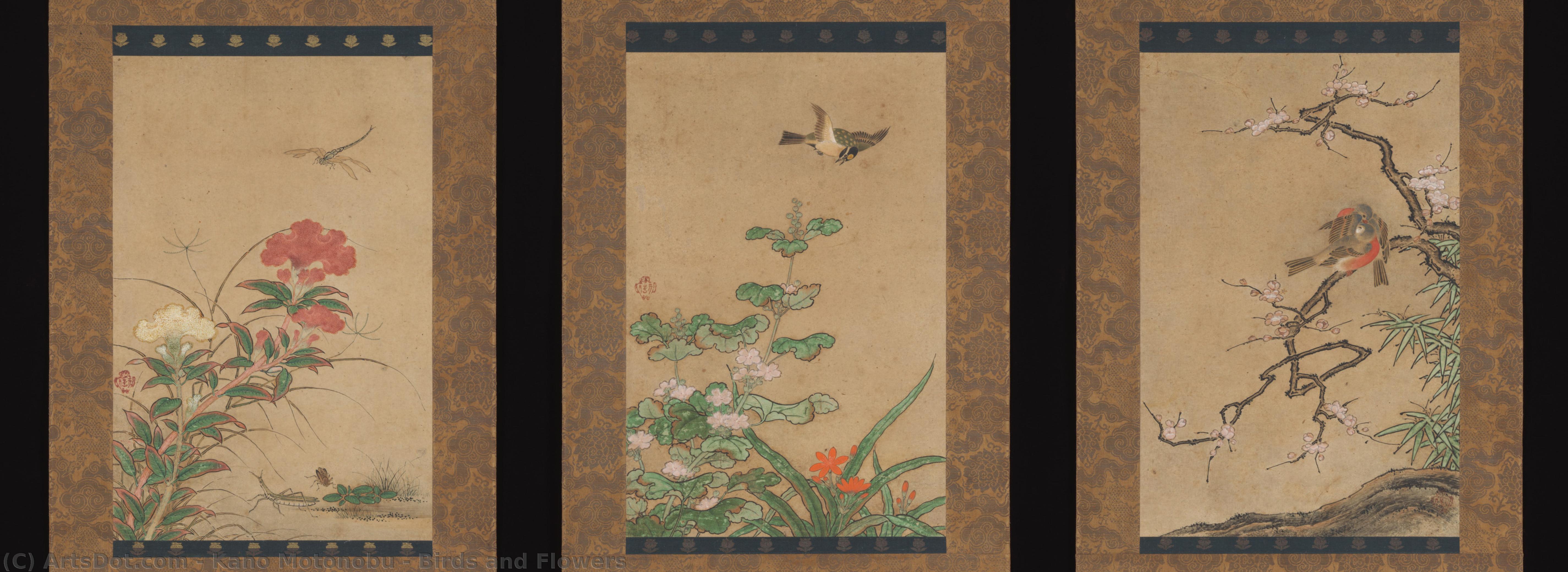 Birds And Flowers — Kano Motonobu