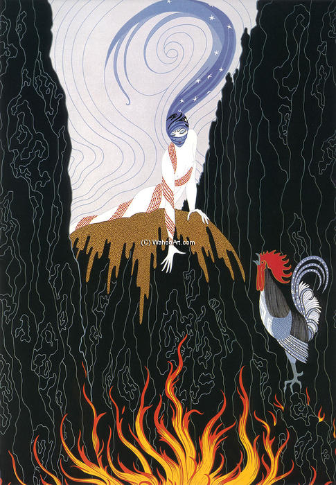 The French Rooster — Erté