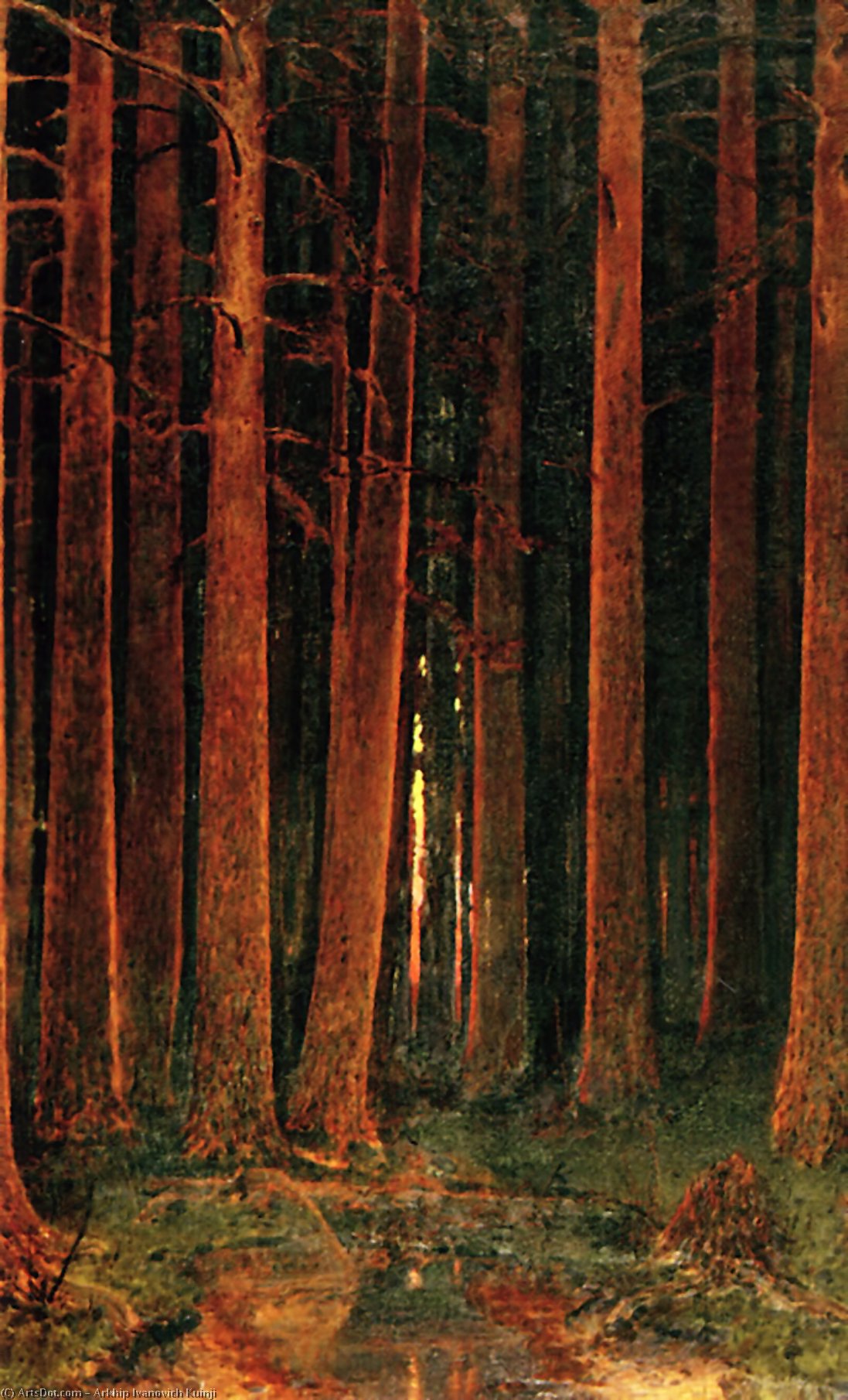 Sunset In The Forest — Архип Куинджи