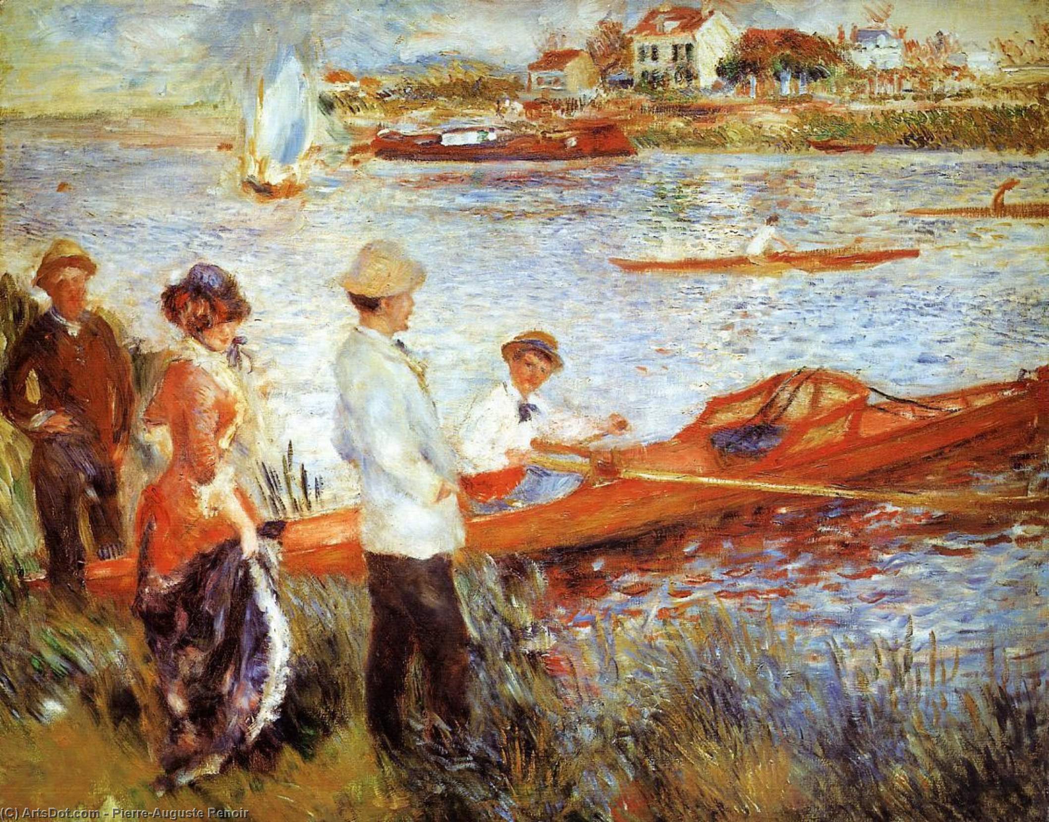 Oarsmen At Chatou — Pierre-auguste Renoir