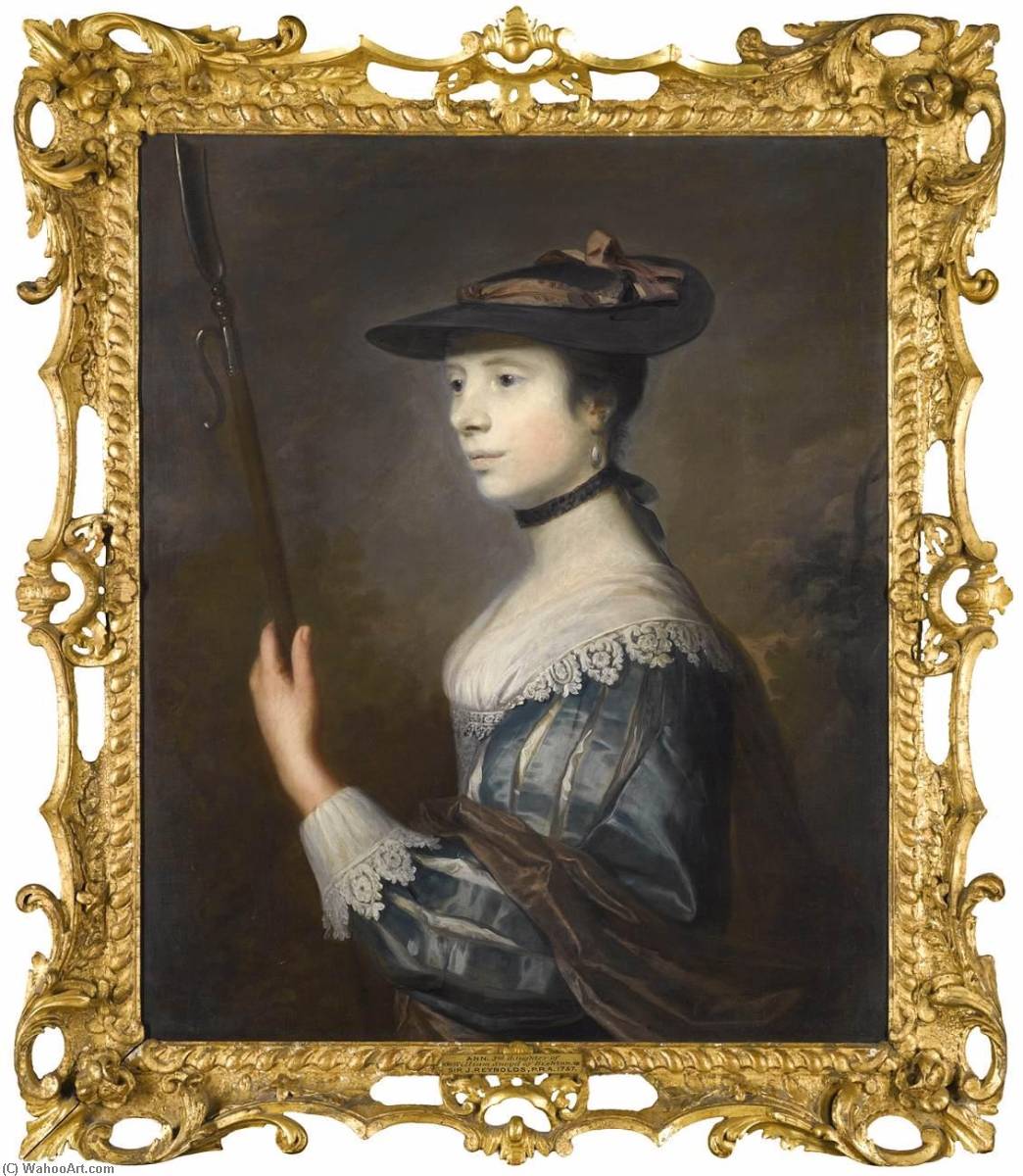 Portrait Of Anne Sneyd (d.1784), As A Shepherdess — Sir Joshua Reynolds