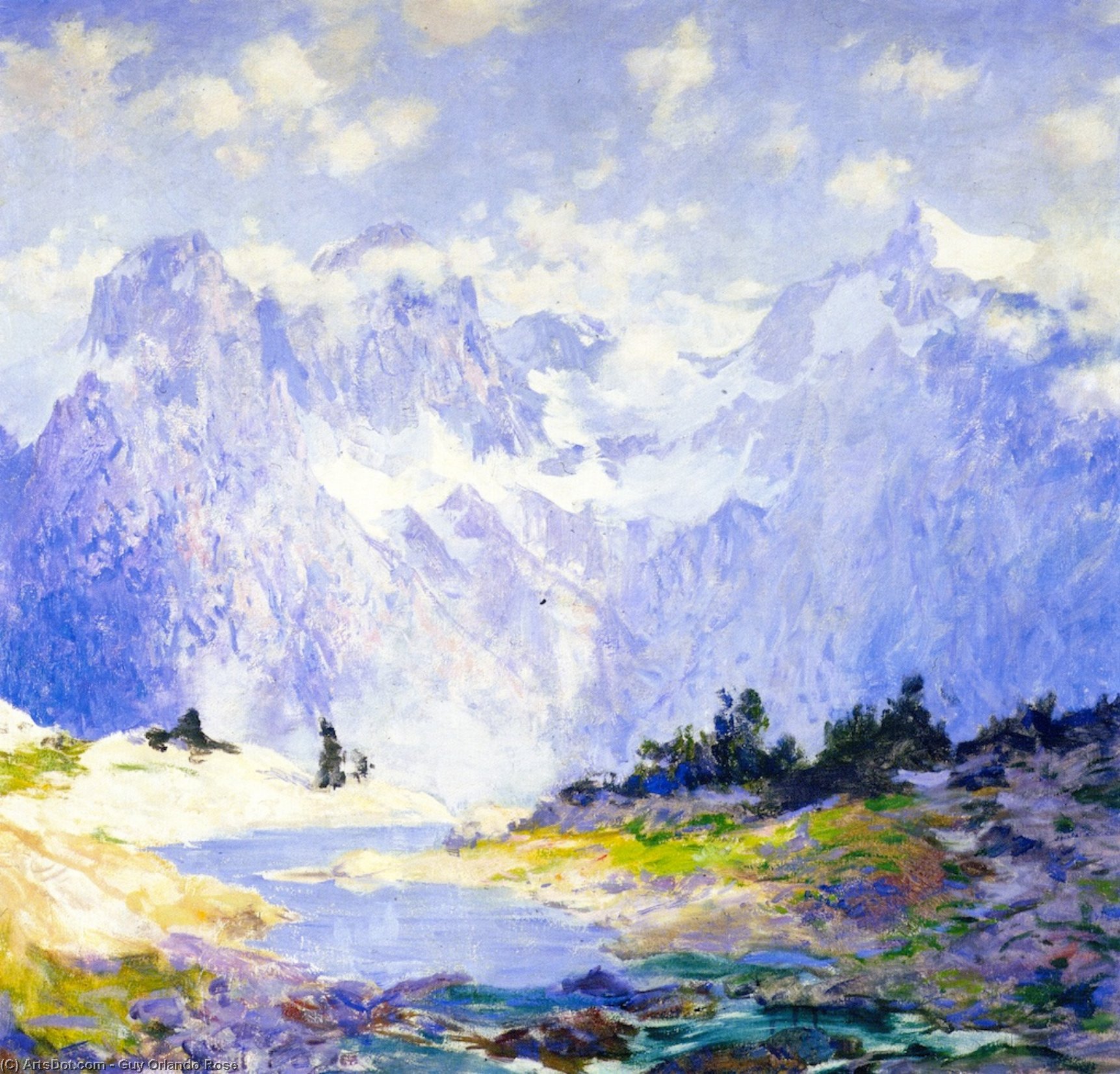 In The High Canadian Rockies — Guy Orlando Rose