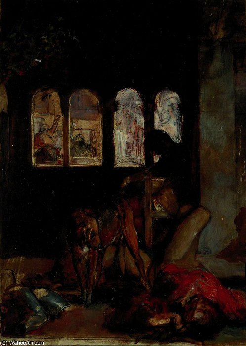 Study For 'the Eve Of Saint Agnes' — William Holman Hunt