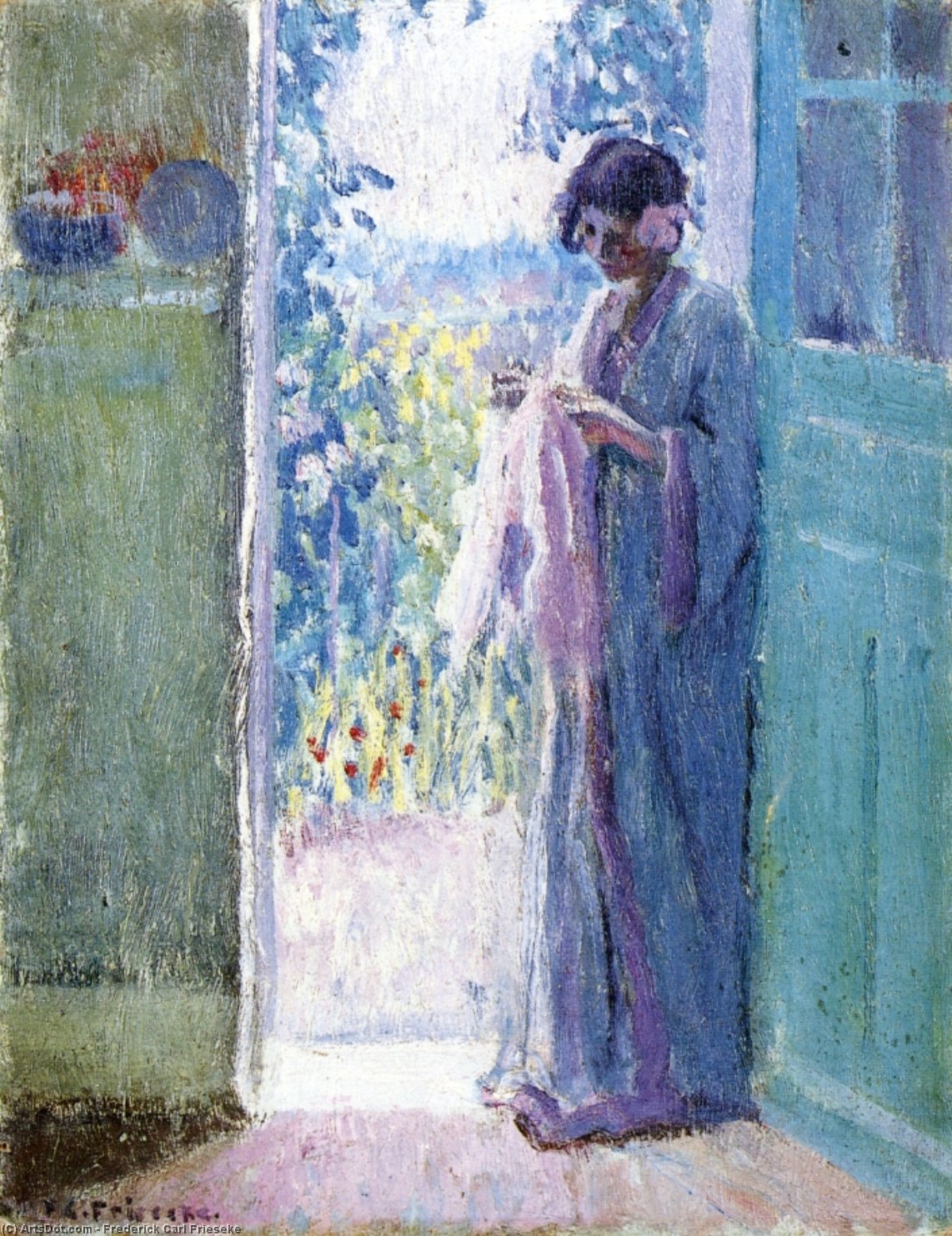 Woman In A Doorway — Frederick Carl Frieseke