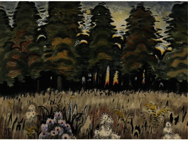 Trees In Meadow — Čarls Burčfild