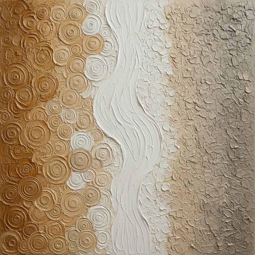 Ethereal Flow Of Ochre Ripples And Sculptural Earth In Monochromatic Relief — David Moreau
