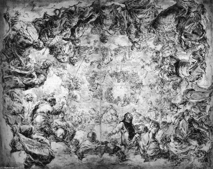 Four Latin Fathers Of The Church And Saints (verso) — Leonaert Bramer