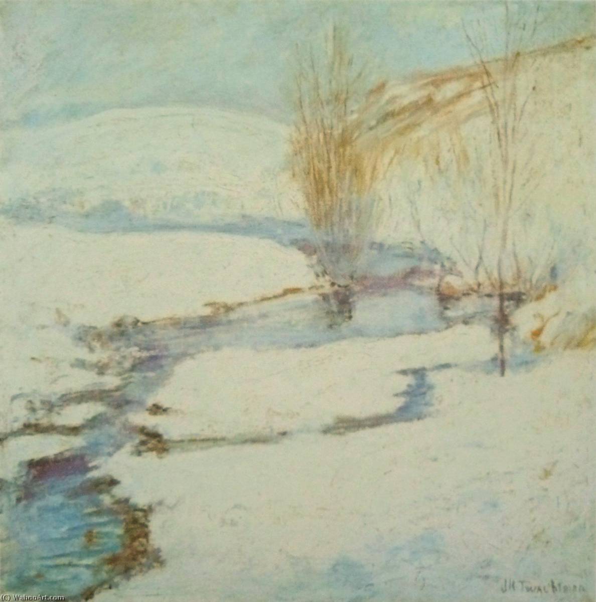English Winter Landscape Français Paysage D'hiver — John Henry Twachtman