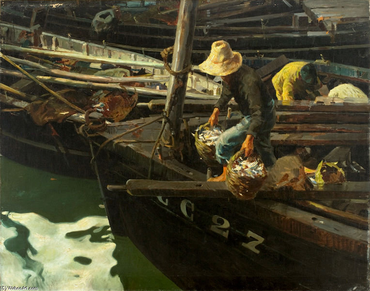 Fishermen From Brittany — Enrique Martinez Cubells