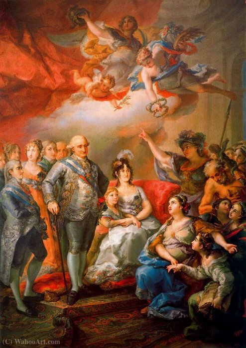 King Charles Iv Of Spain And His Family Pay A Visit To The University Of Valencia In (1802) — Vicente López Y Portaña