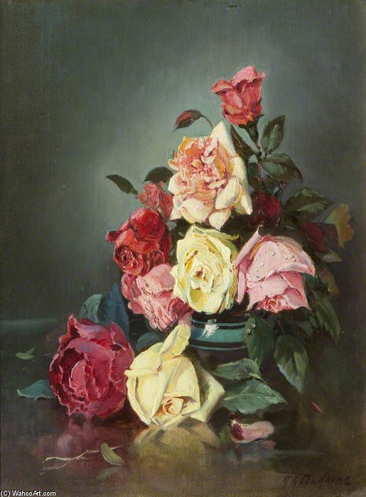 Still Life, Zetland Ville Roses — William Arnold Woodhouse