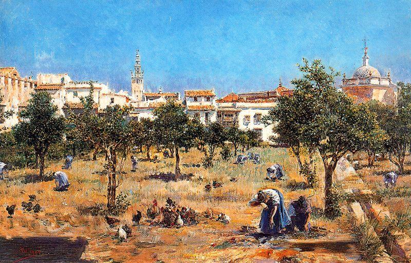 La Huerta Del Retiro In Seville. — José Villegas Cordero