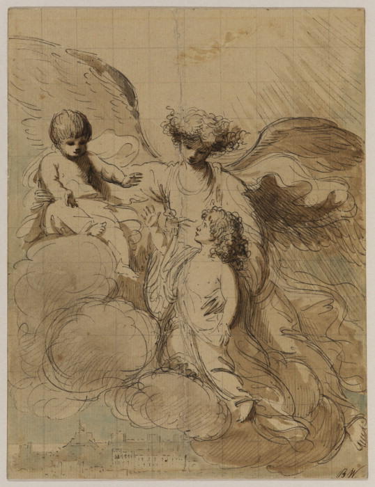 Study For 'the Apotheosis Of The Princes Octavius And Alfred' (buckingham Palace) — Benjamin West
