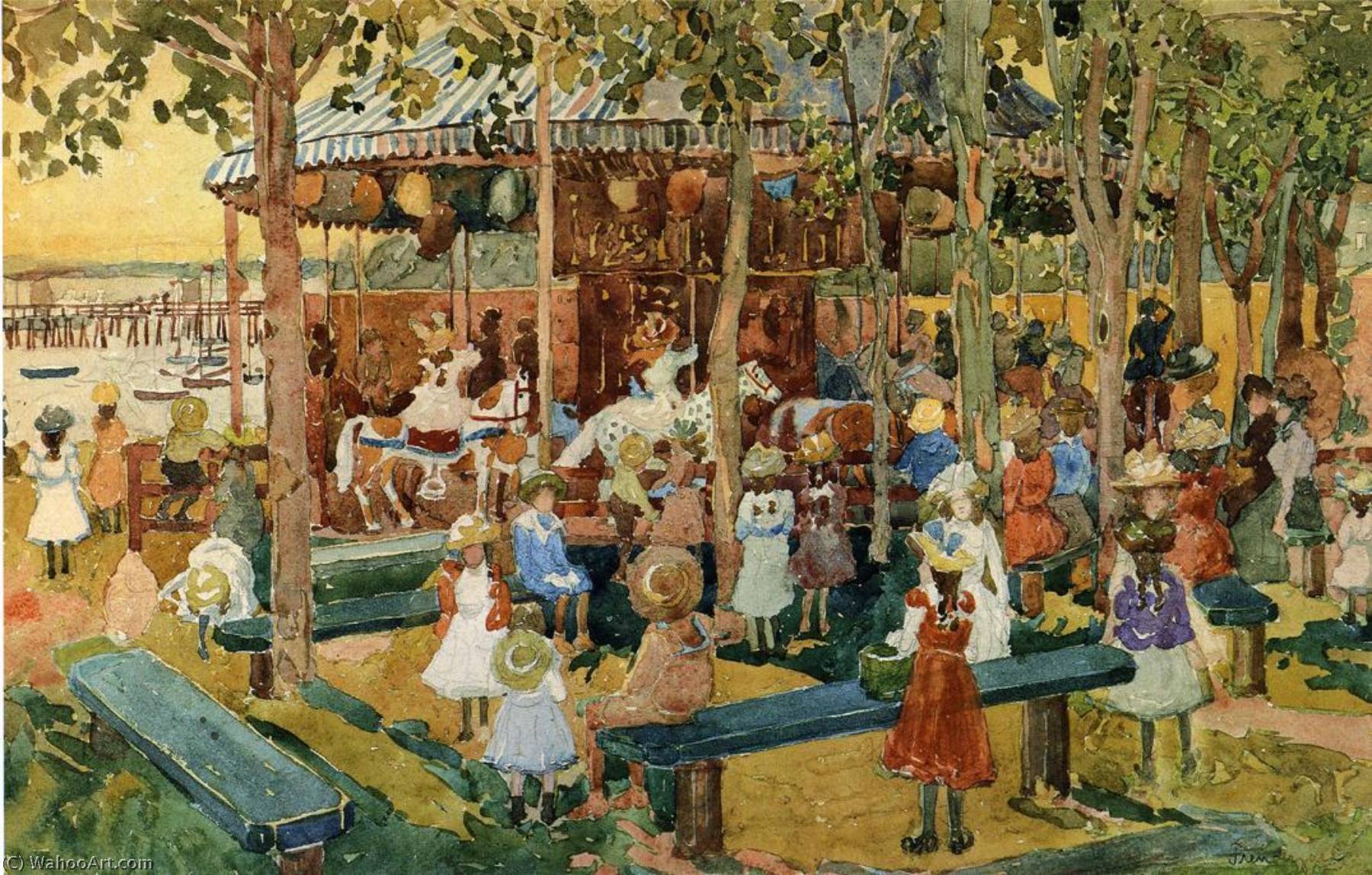 The Flying Horses — Maurice Brazil Prendergast