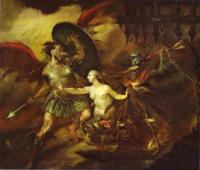 Satan, Sin And Death — Вилијам Хогарш