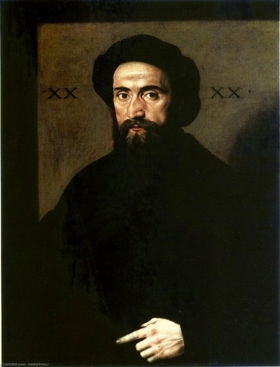 Portrait Of A Bearded Man. — Georg Pencz