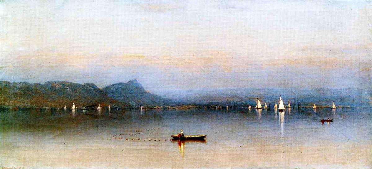 Morning On The Hudson, Haverstraw Bay — Sanford Robinson Gifford