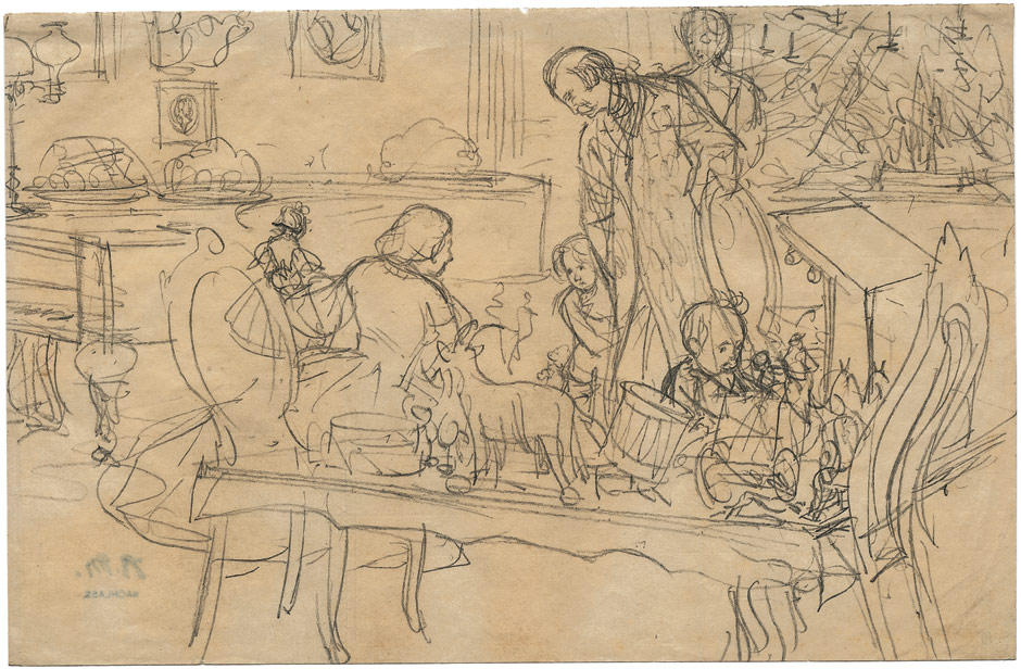 Christmas. Mess With The Family — Adolph Von Menzel
