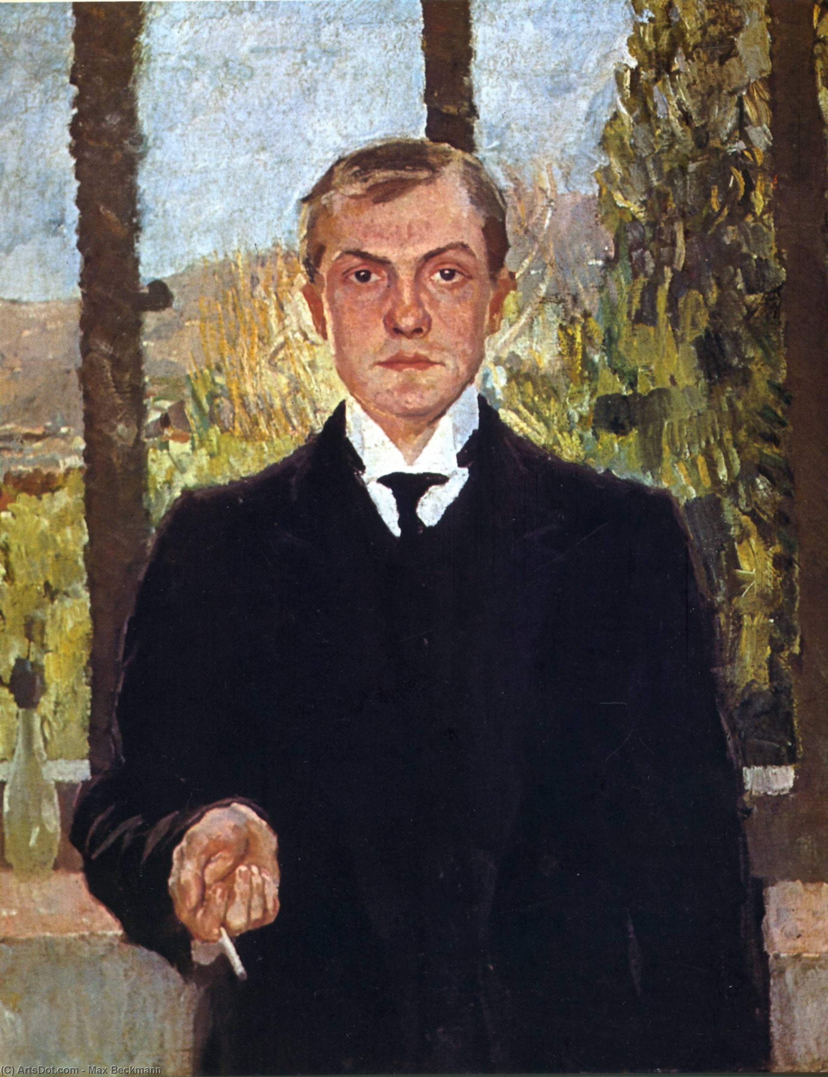Self-portrait In Florence — Max Beckmann
