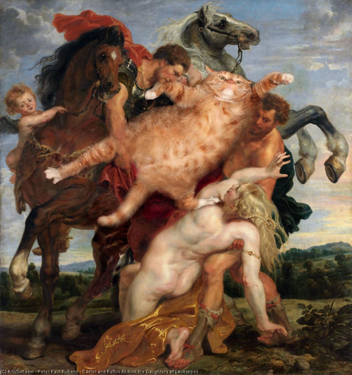 El Rapto De Las Hijas De Leuquippos — Pedro Pablo Rubens