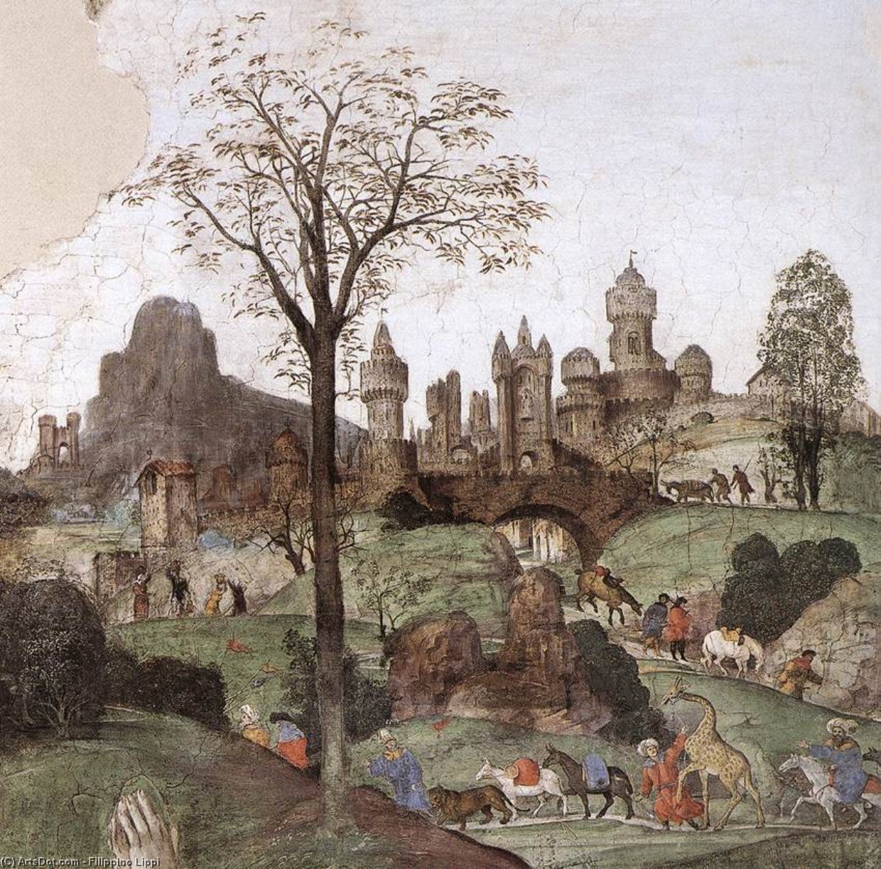 Carafa Chapel-assumption (detail)3 — Filippino Lippi