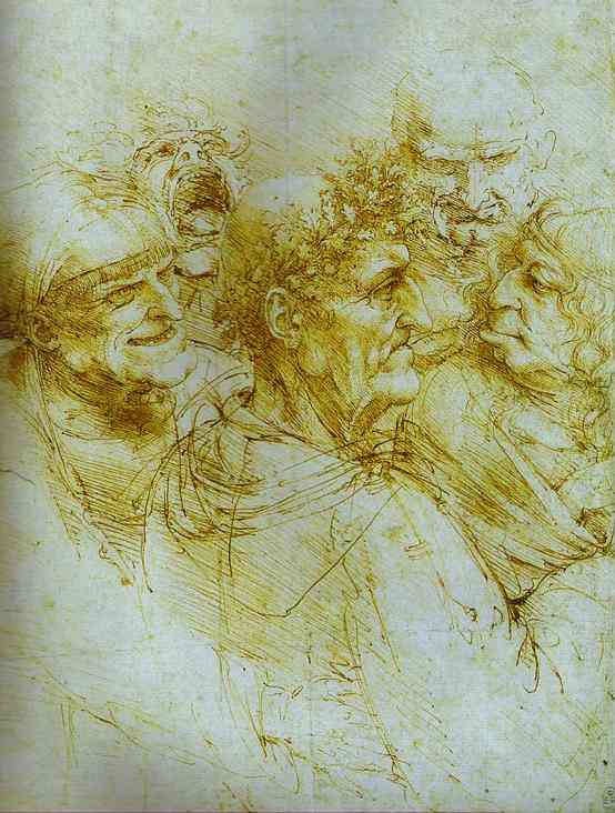 Five Grotesque Heads — Леонардо Да Винчи