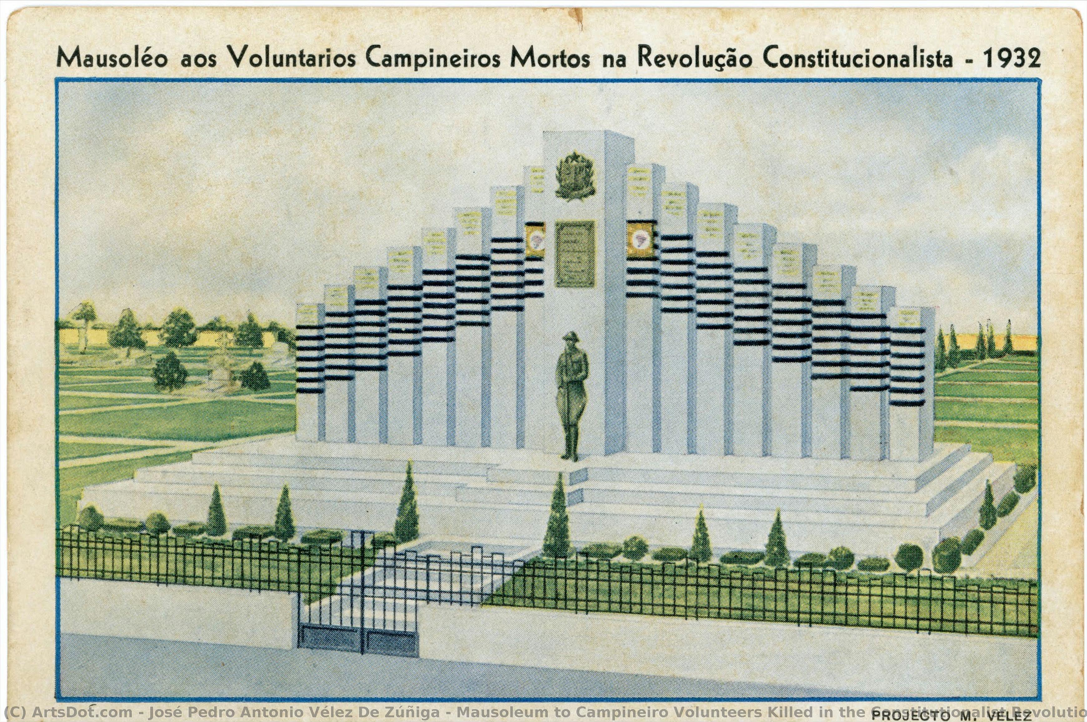 Mausoleum To Campineiro Volunteers Killed In The Constitutionalist Revolution — José Pedro Antonio Vélez De Zúñiga