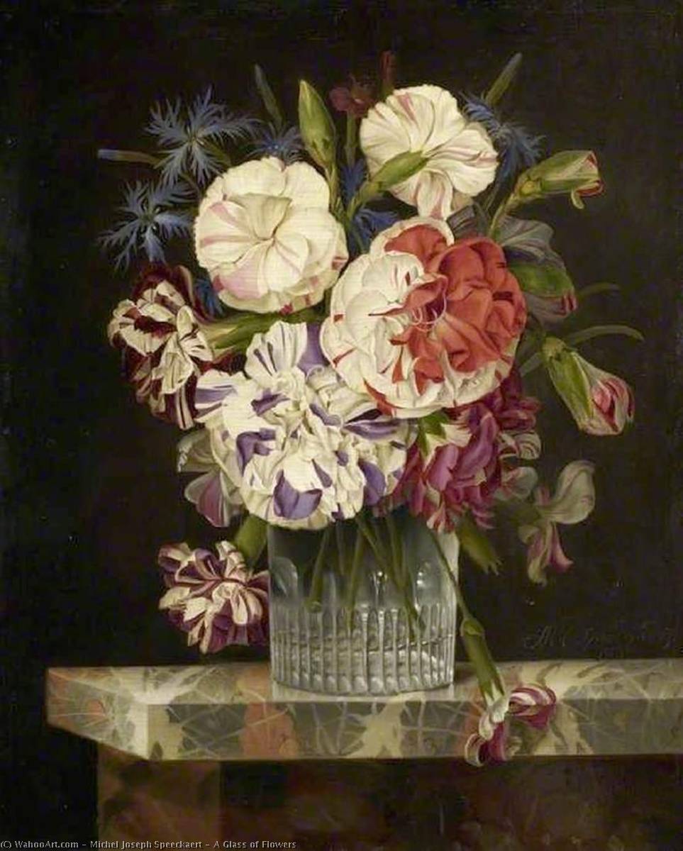 A Glass Of Flowers — Michel Joseph Speeckaert