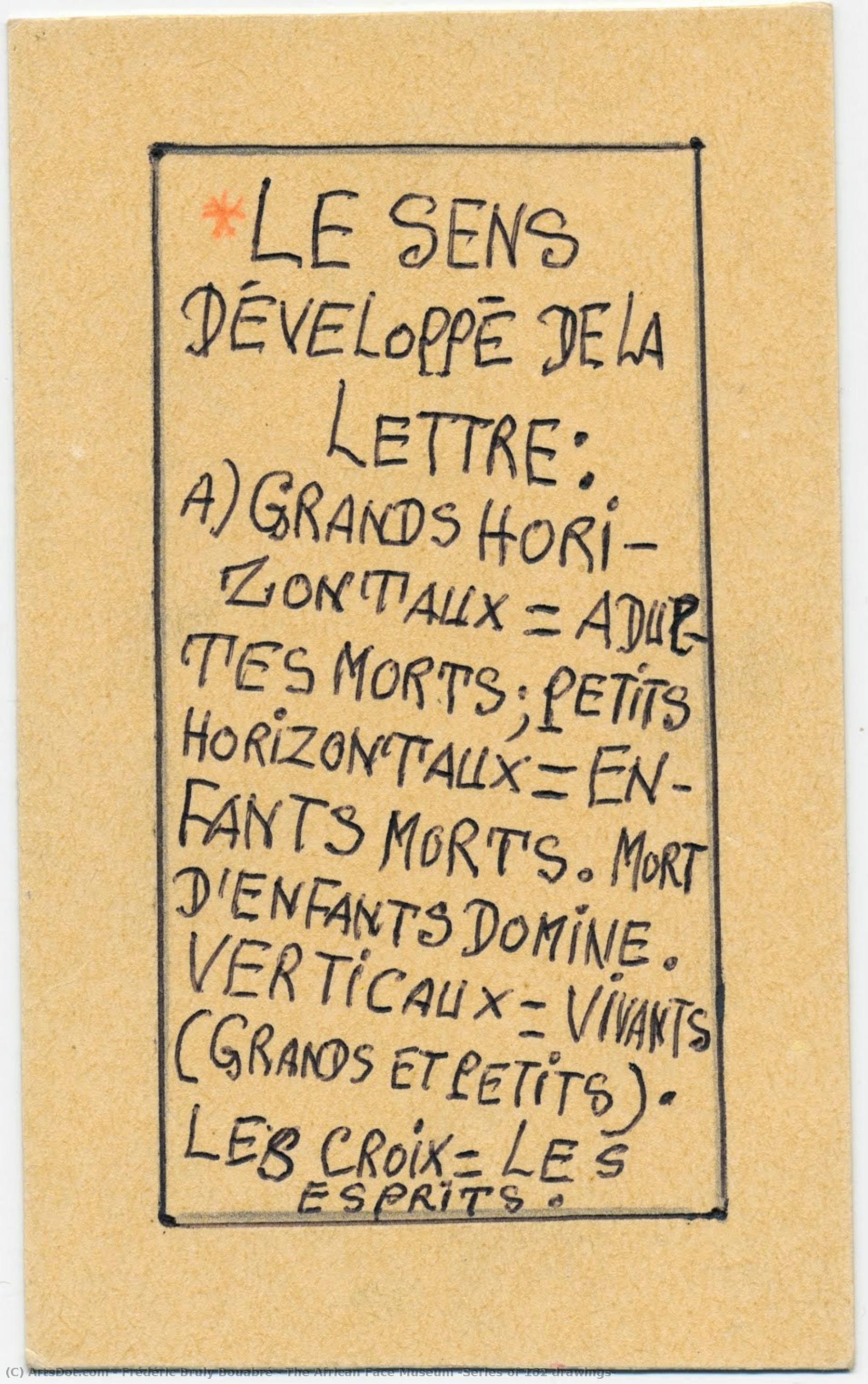 The African Face Museum (series Of 162 Drawings) — Frédéric Bruly Bouabré
