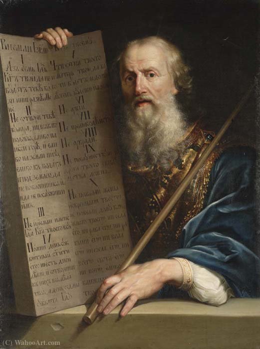 The Ten Commandments Of Moses — Anton Pavlovich Losenko