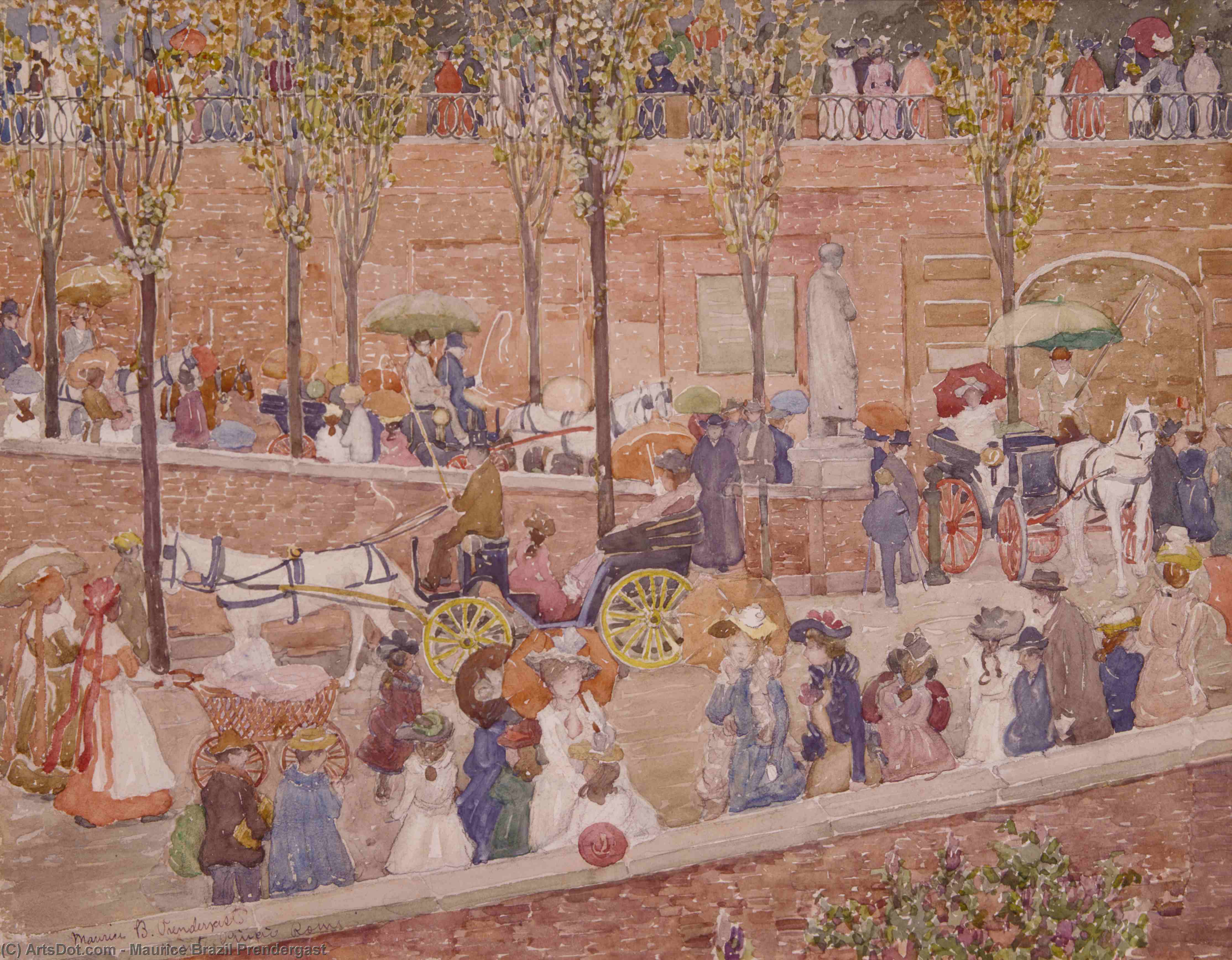Boston, Snowy Day — Maurice Brazil Prendergast