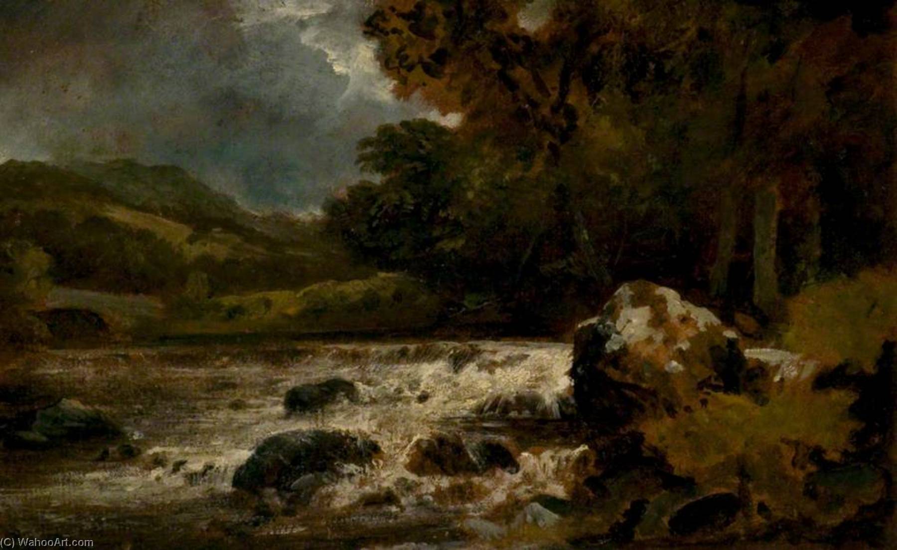Banks Of The Greta, Keswick, Cumberland — George Howland Beaumont