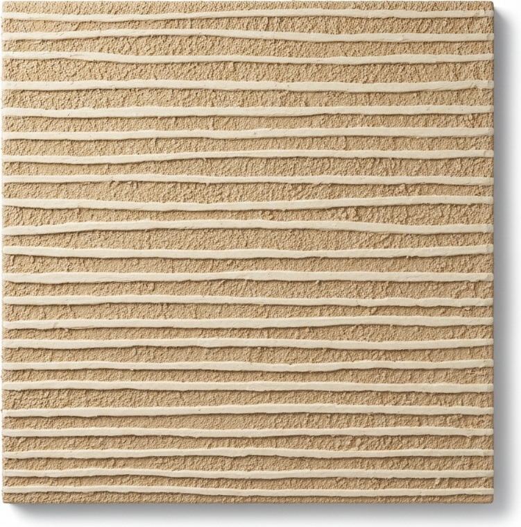 Rhythmic Sandstone Relief: A Meditative Study In Monochromatic Tactile Serenity — David Moreau