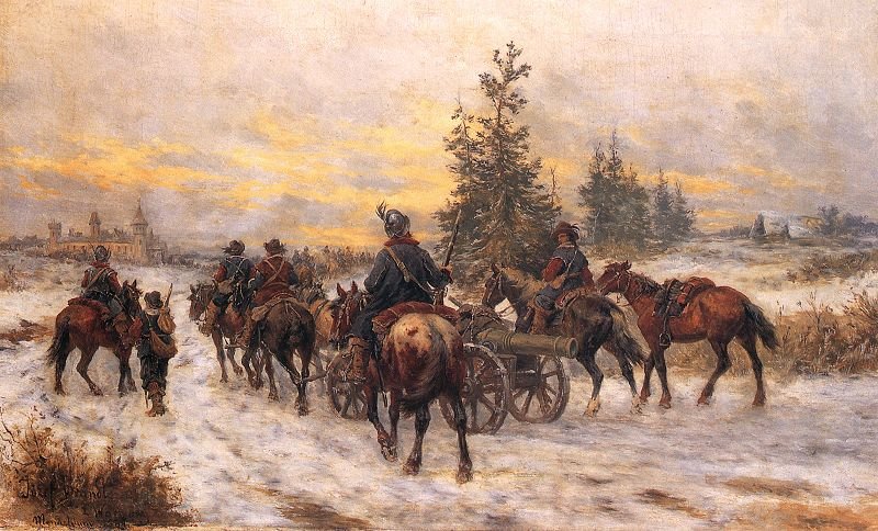 The March Of Swedes For Kiejdany — Josef Von Brandt