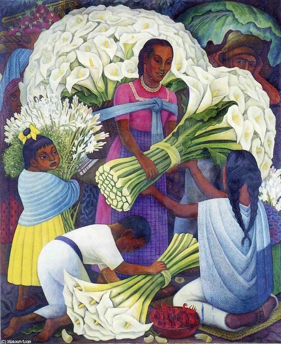 The Flower Seller — Diego Rivera