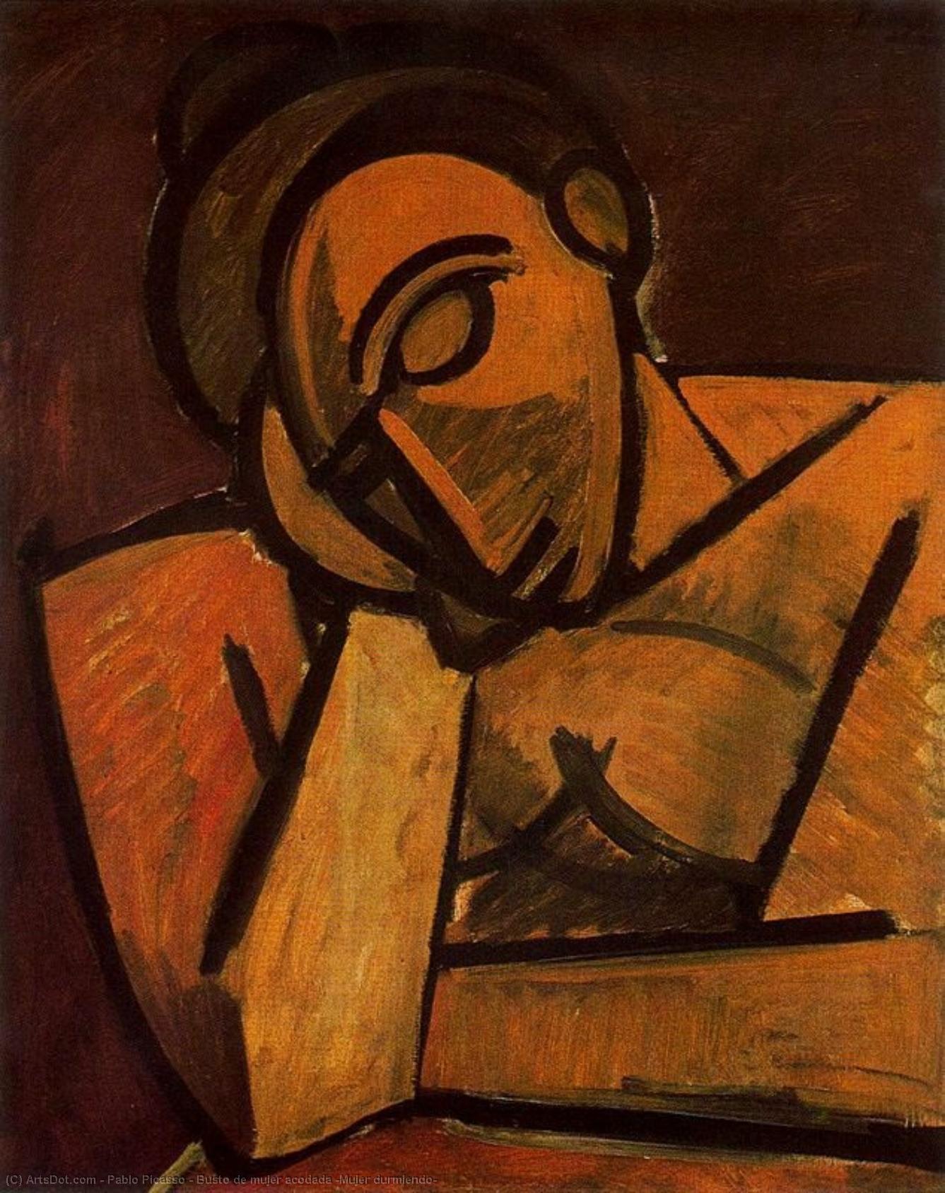Busto De Mujer Acodada (mujer Durmiendo) — Pablo Picasso