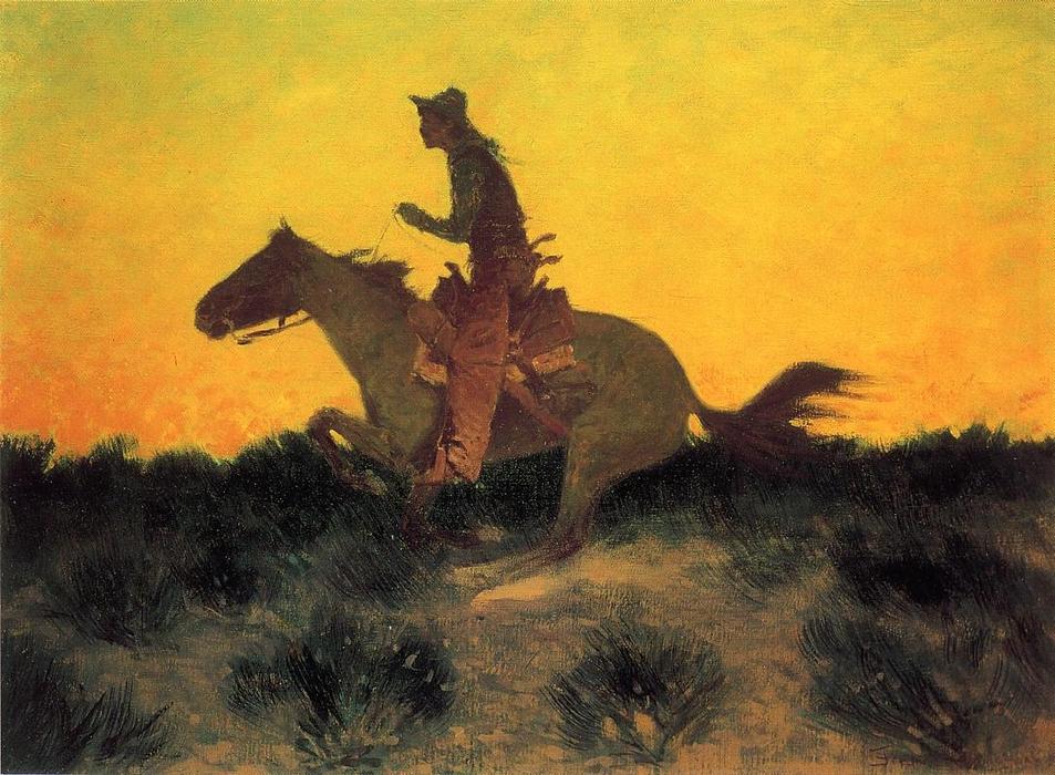 Against The Sunset — フレデリック・レミントン
