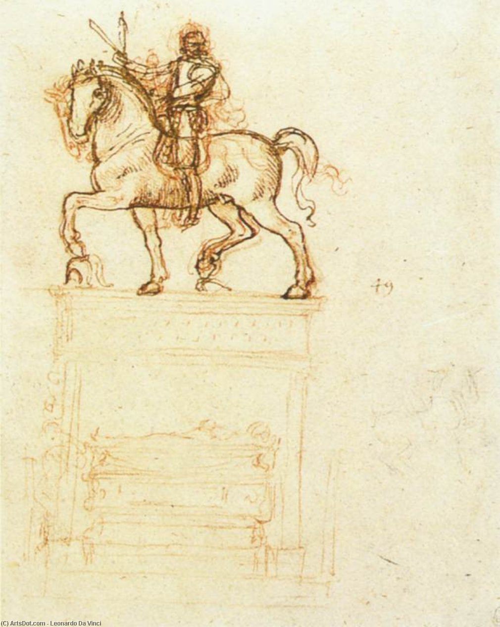 Study For The Trivulzio Monument — Леонардо Да Винчи