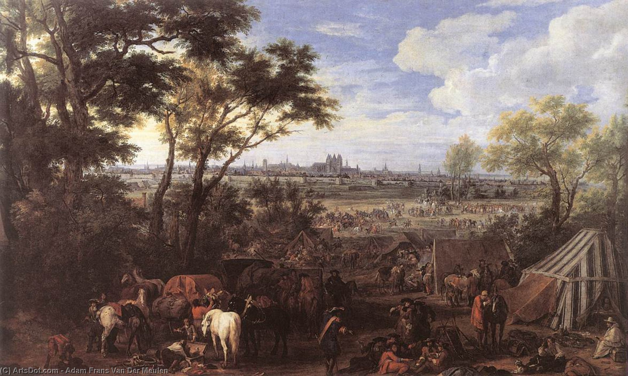 The Army Of Louis Xiv In Front Of Tournai In 1667 — Адам Франс Ван Дер Мелен