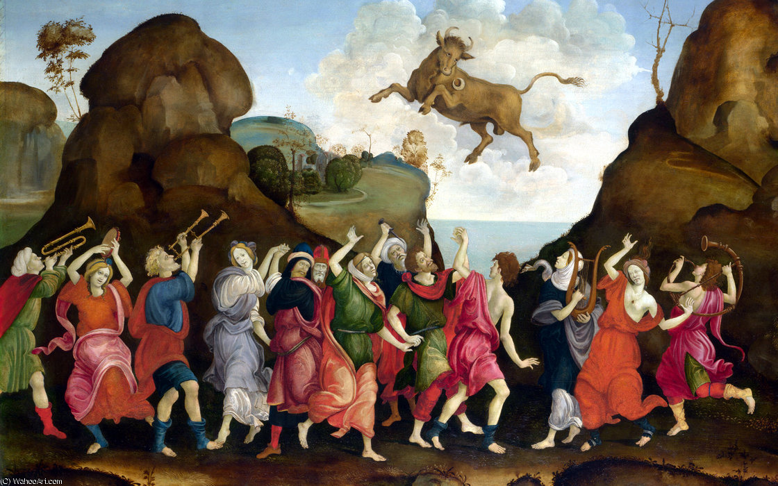 The Worship Of The Egyptian Bull God, Apis — Filippino Lippi